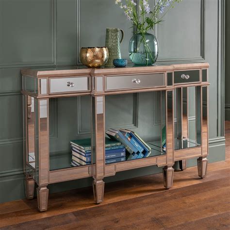 marseille console table with drawers